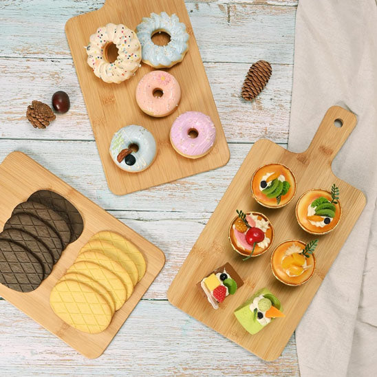 Planche decouper bois pâtisseries