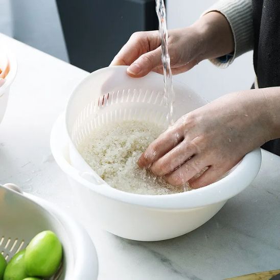 passoire blanc riz