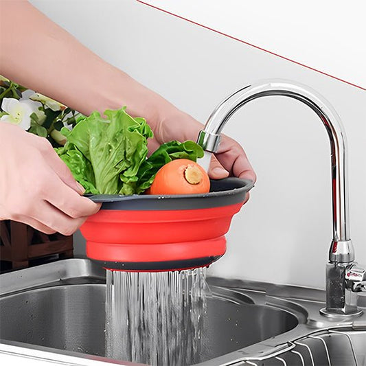 passoire contenant legumes passés sous eau