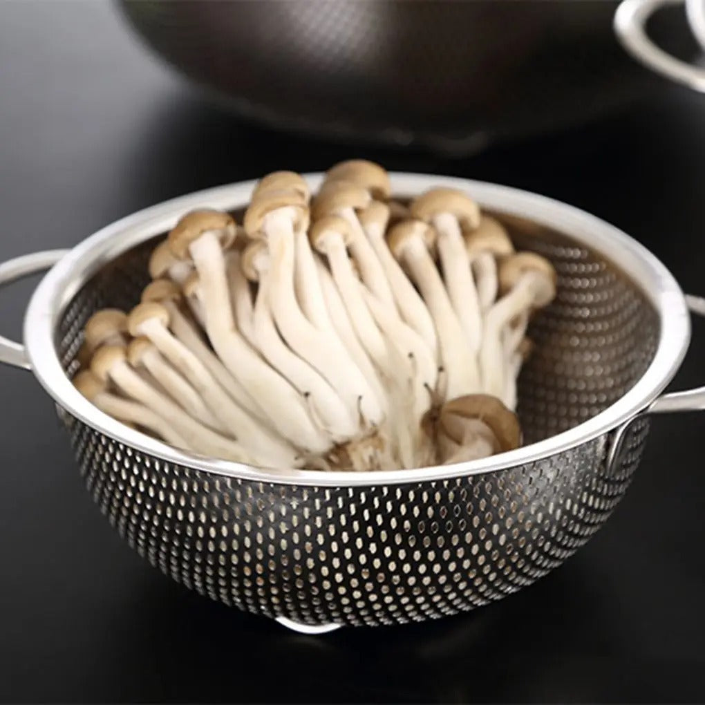 passoire inox champignons