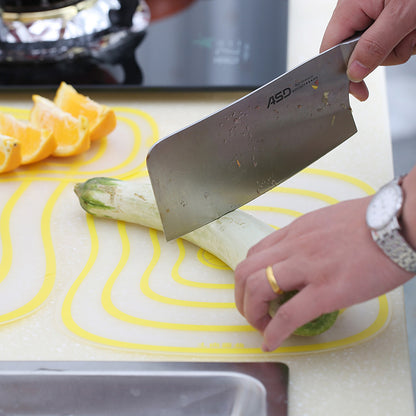 planche a decouper jaune decoupe poireau